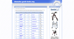 Desktop Screenshot of domains.geek-tools.org