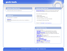 Tablet Screenshot of geek-tools.org